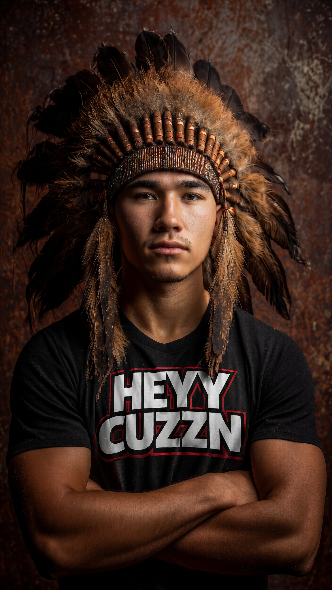 Relatives Tee on model