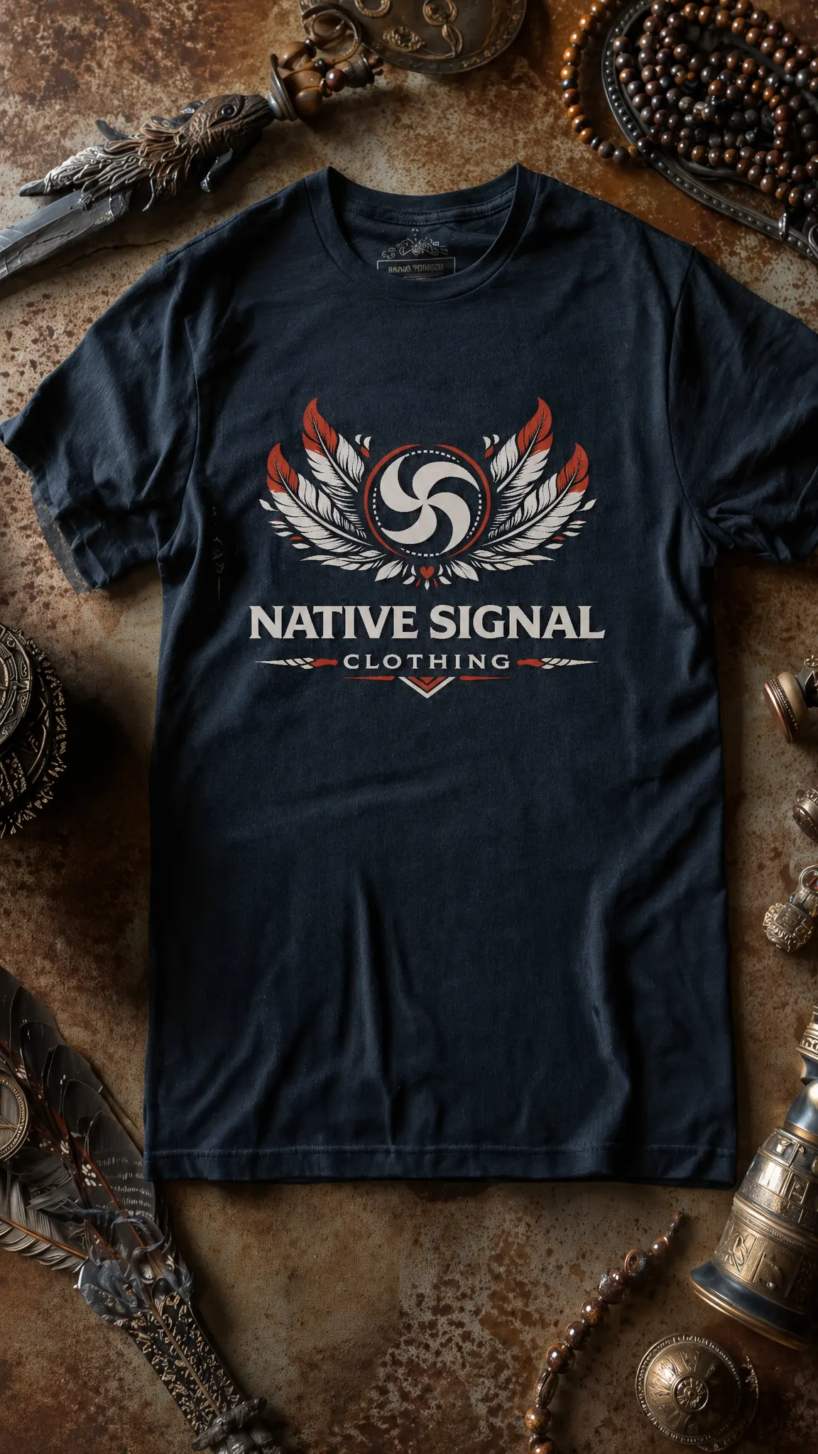 NATIVE SIGNAL LOGO TEE front view