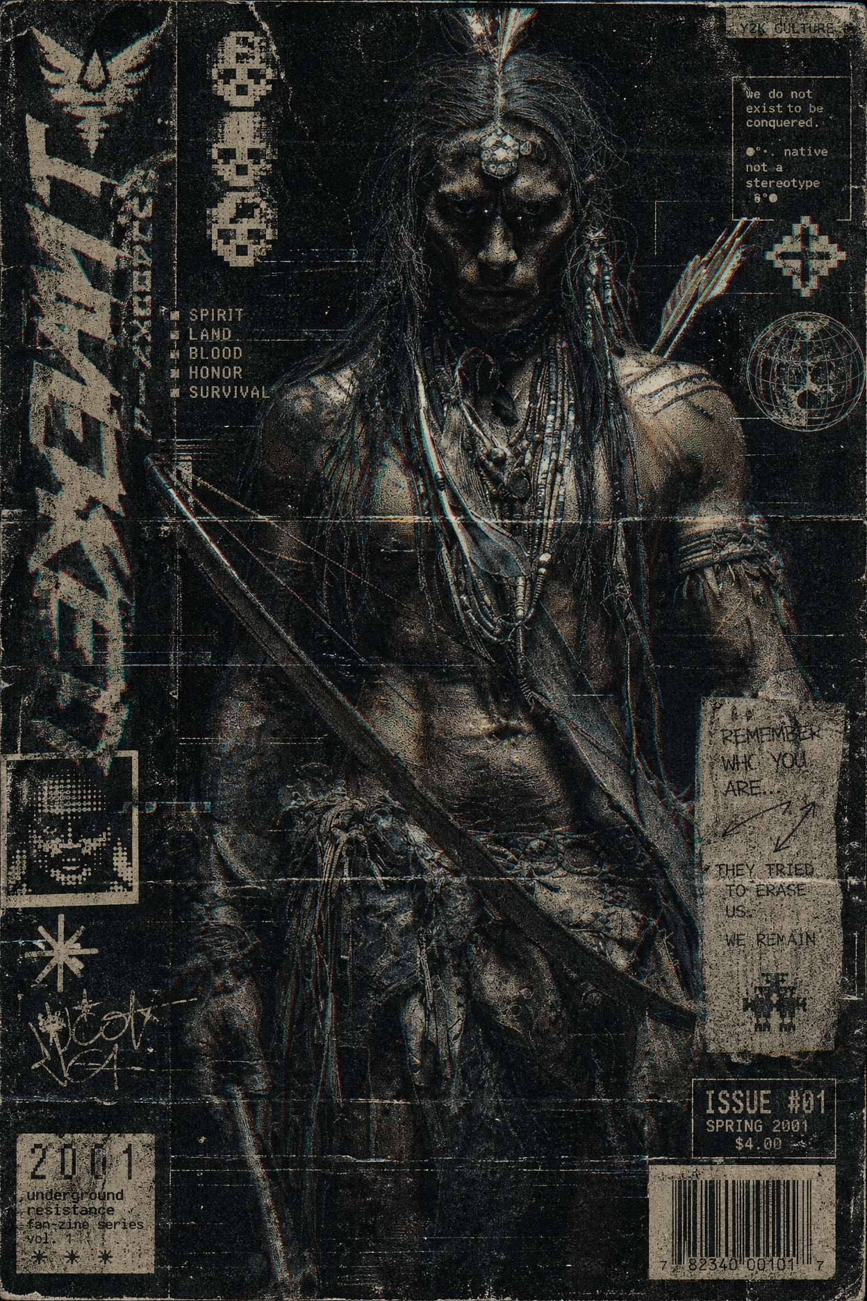 Native Signals Y2K culture poster artwork 1