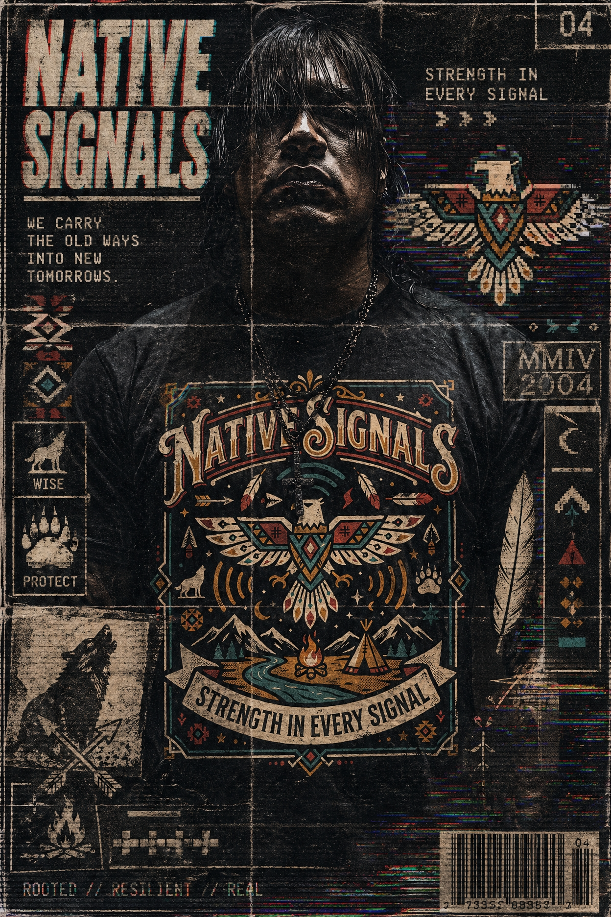 Native Signals Y2K culture poster artwork 3
